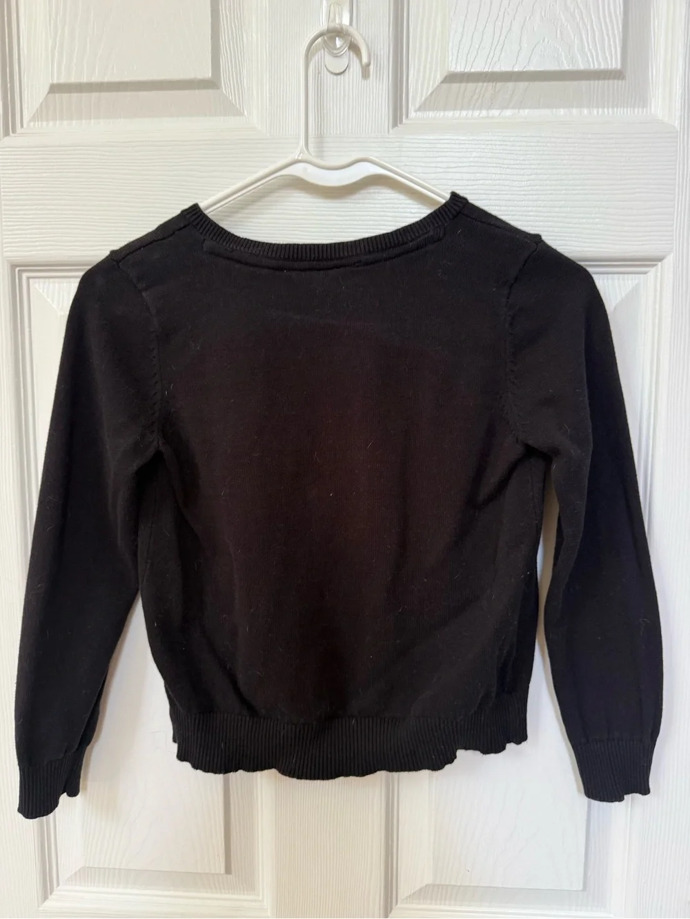The Children's Place Black Button-Back Cardigan
